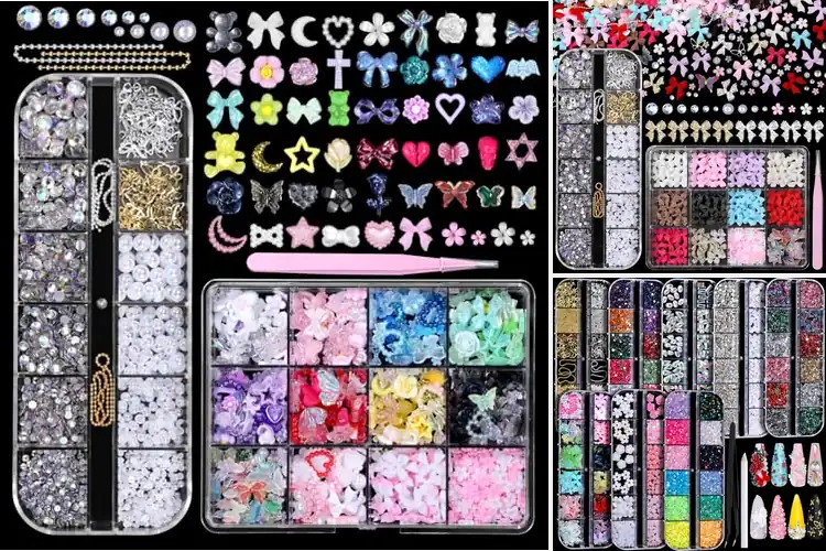 Detailed view of Best 3D Nail Charms Sets