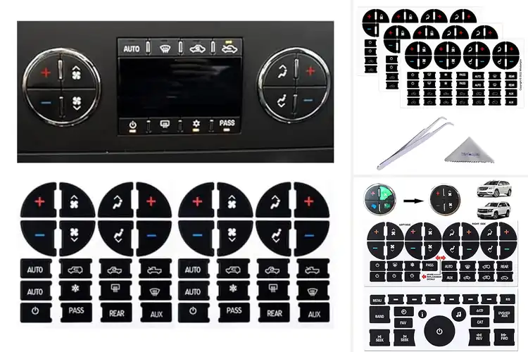 Detailed view of Best AC Dash Button Decals