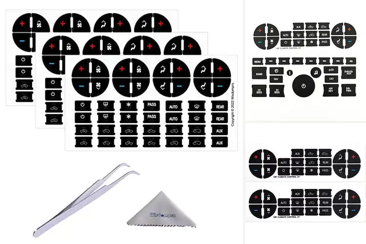 Detailed view of Best Acadia Dash Button Decals
