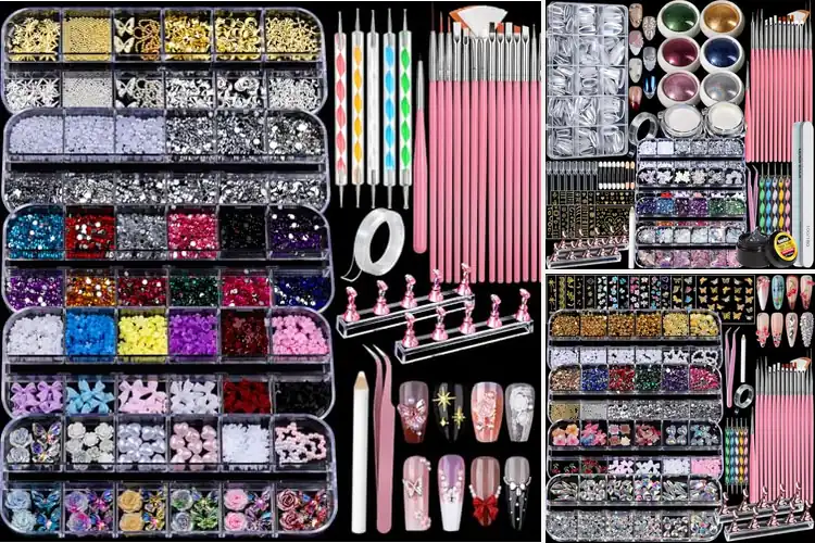 Detailed view of Best Acrylic Nail Art Charms Kit