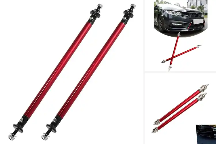 Detailed view of Best Bold Red Aluminum Splitter Rods