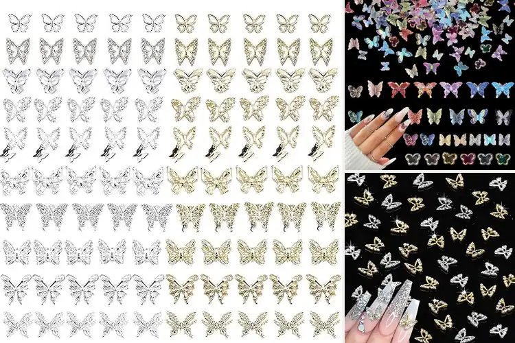 Detailed view of Best Butterfly Nail Charms: Top Picks for Stunning Nail Art
