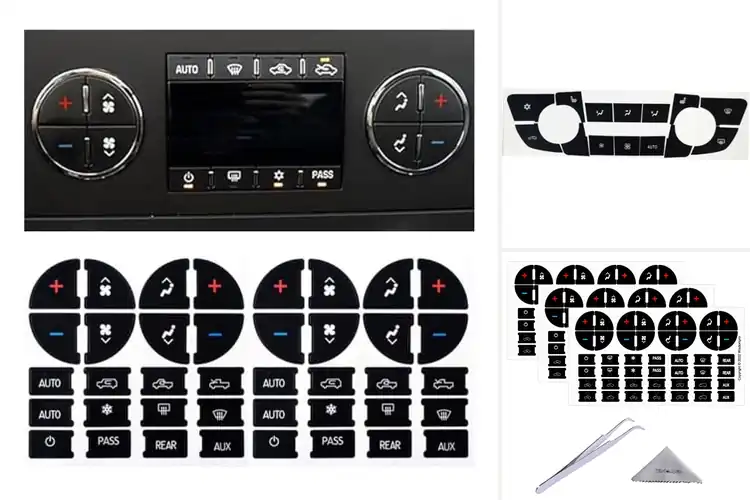 Detailed view of Best Car Dash Button Decals