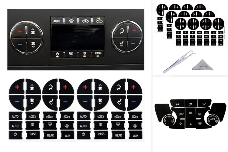 Detailed view of Best Car Dash Button Stickers