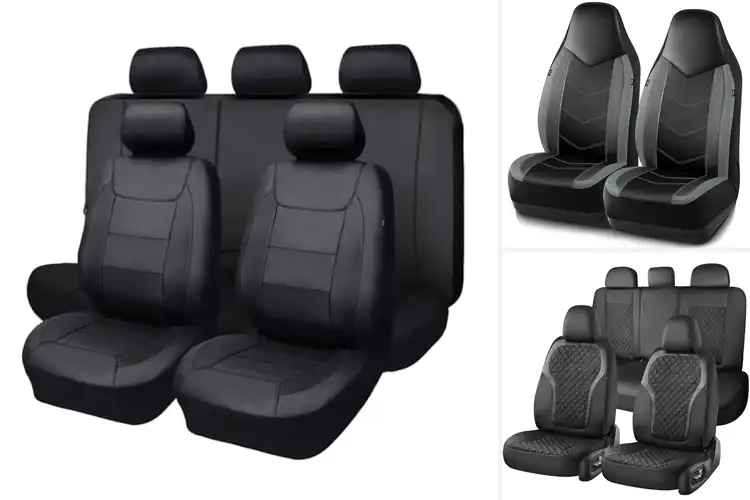 Detailed view of Best Carbon Fiber Style Seat Covers