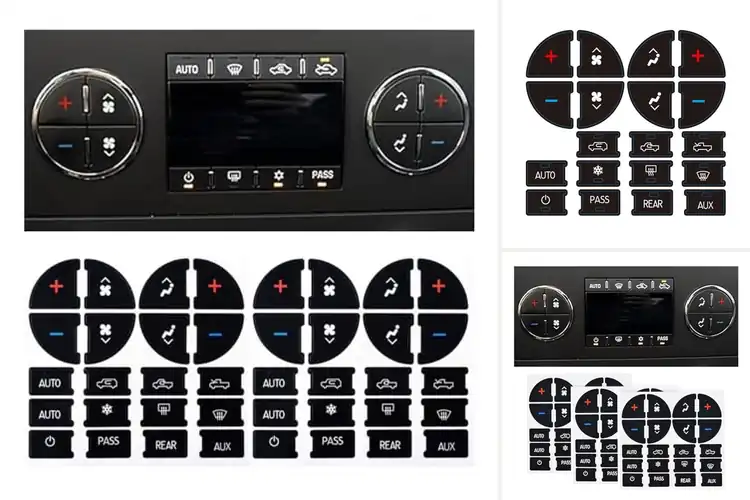 Detailed view of Best Climate Control Panel Stickers