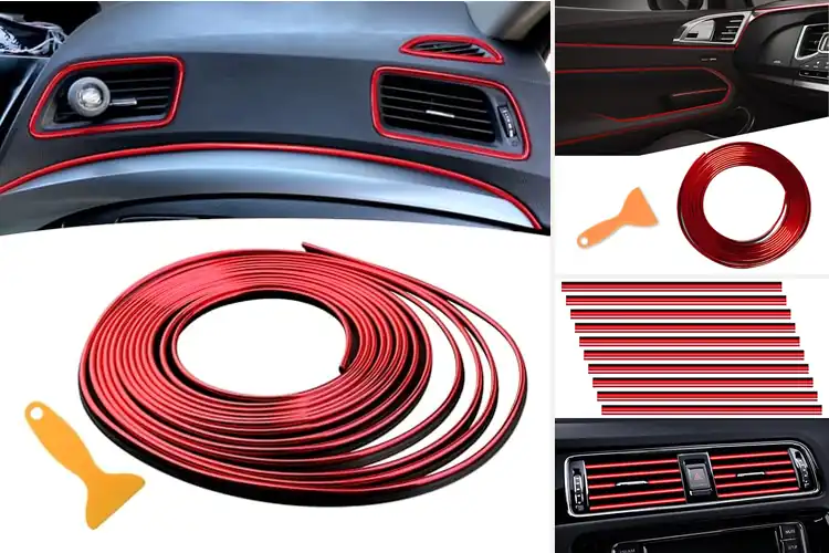 Detailed view of Best Decorative Car Strips: 10 Stylish Interior Upgrades