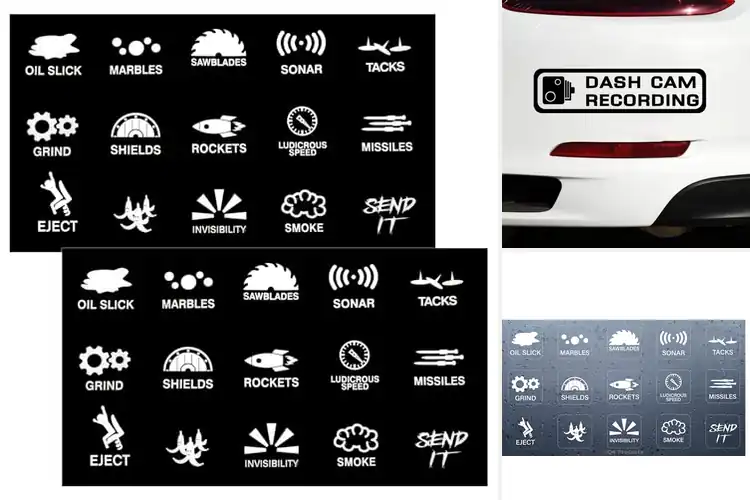 Detailed view of Best Decorative Dash Stickers