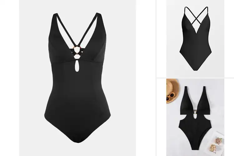 Detailed view of Best Deep V Neck Swimsuits