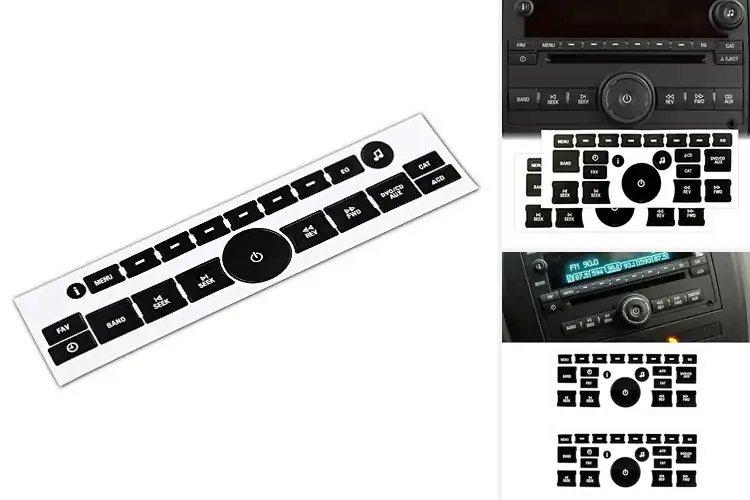 Detailed view of Best Enclave CD Radio Audio Button Stickers