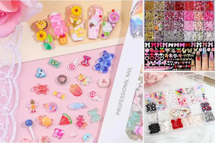 Detailed view of Best Kawaii Nail Charms Collection