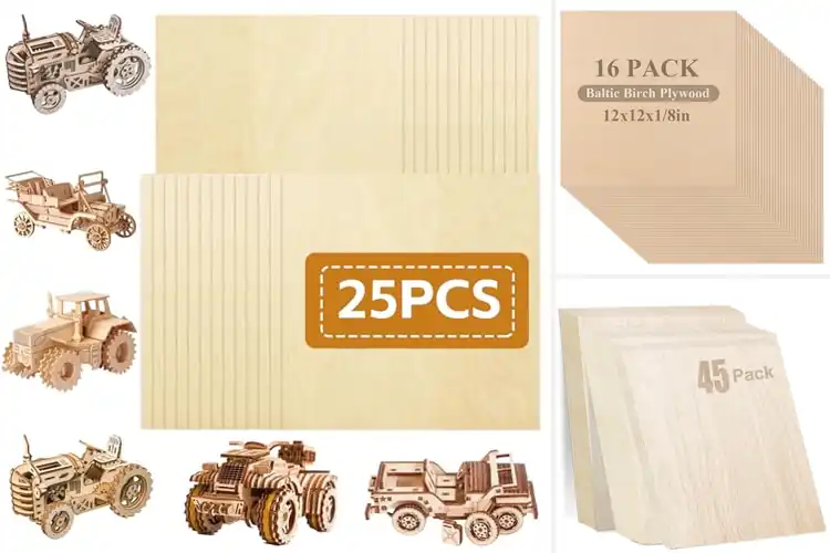 Detailed view of Best Laser Engraving Baltic Birch Sheets 12×12