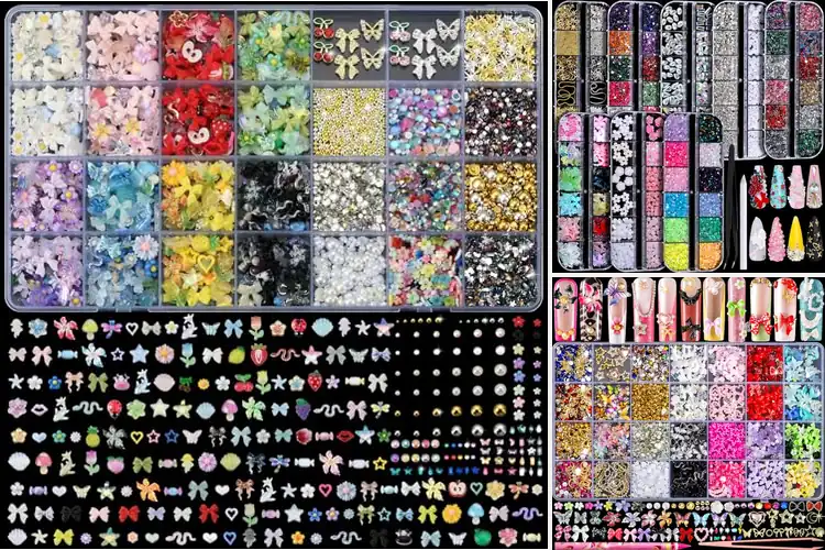 Detailed view of Best Mixed Nail Charms