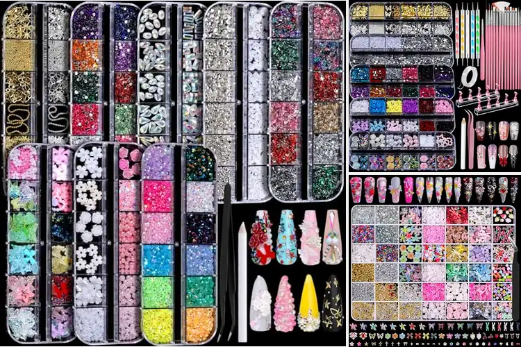 Detailed view of Best Nail Charms Bead Sets