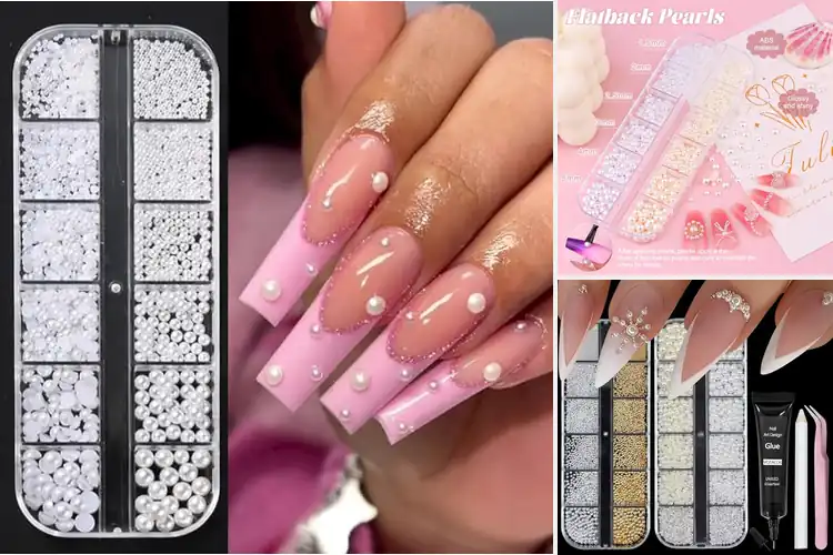 Detailed view of Best Pearl Nail Charms: Elevate Your Manicure with Elegance