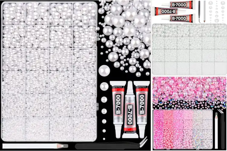 Detailed view of Best Pearl Rhinestones Beads