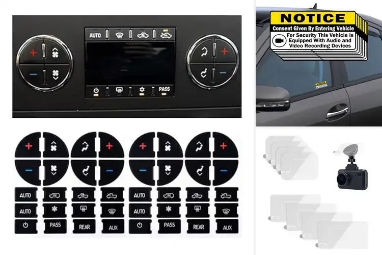 Detailed view of Best PVC Weatherproof Dash Decals