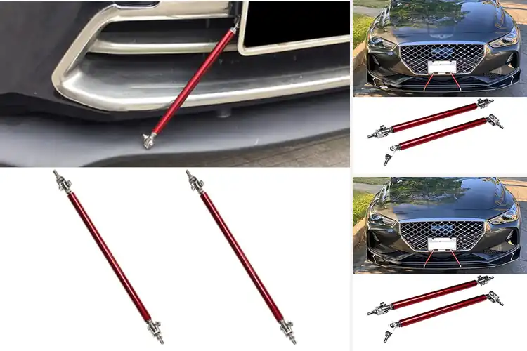 Detailed view of Best Red Bumper Lip Splitter Tie Rods