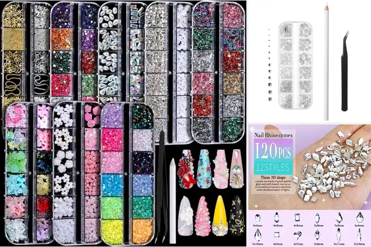 Detailed view of Best Rhinestone Nail Rhinestones
