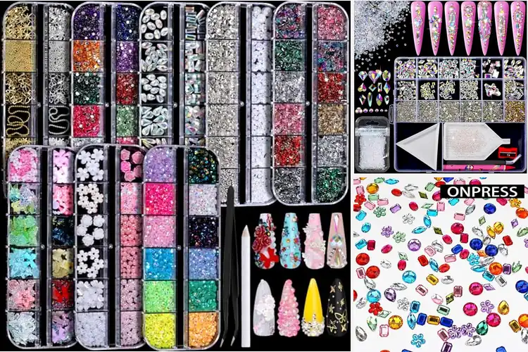 Detailed view of Best Rhinestones Nail Gems