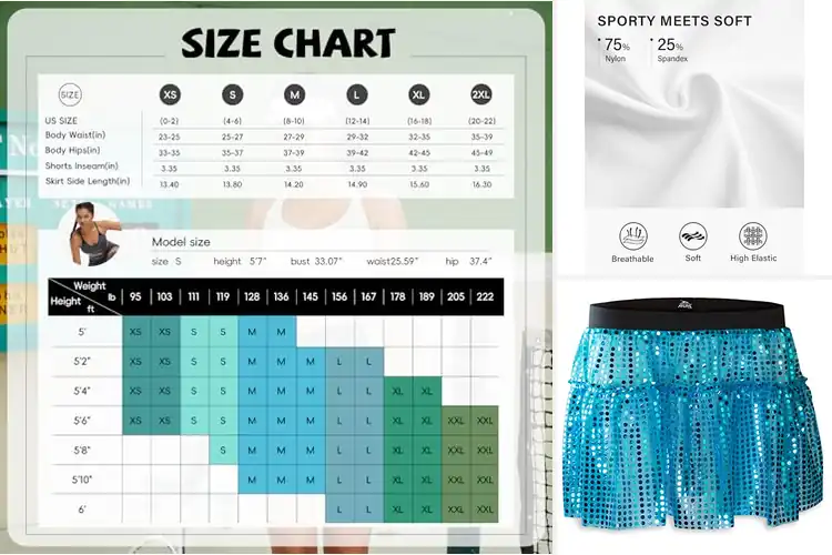 Detailed view of Best Running Skirts