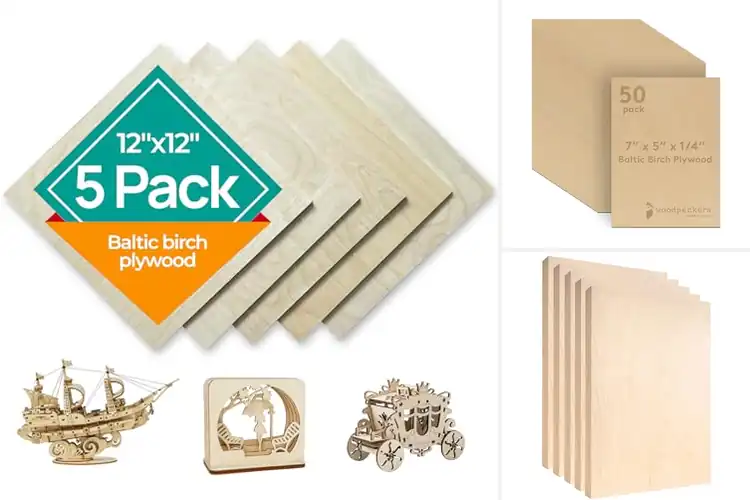 Detailed view of Best Set Of 5 Baltic Birch Plywood Sheets