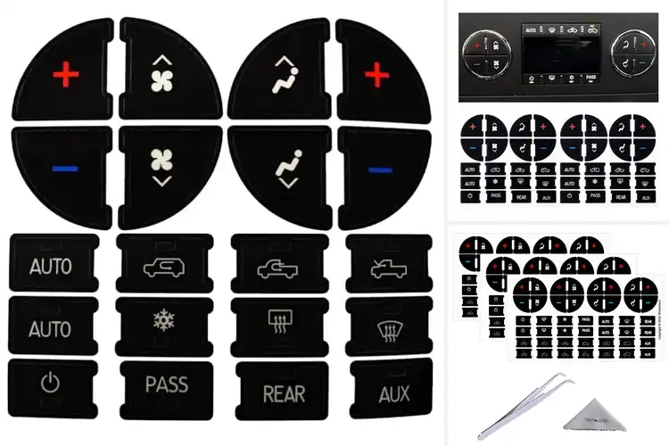 Detailed view of Best Silverado AC Dash Climate Control Panel Buttons