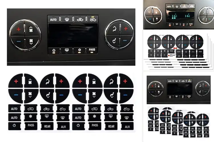 Detailed view of Best Suburban Climate Control Panel Decals