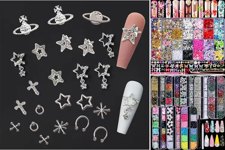 Detailed view of Best Y2K Nail Charms: Sparkling Nostalgia for Instant Style